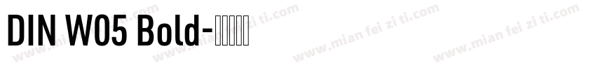 DIN W05 Bold字体转换